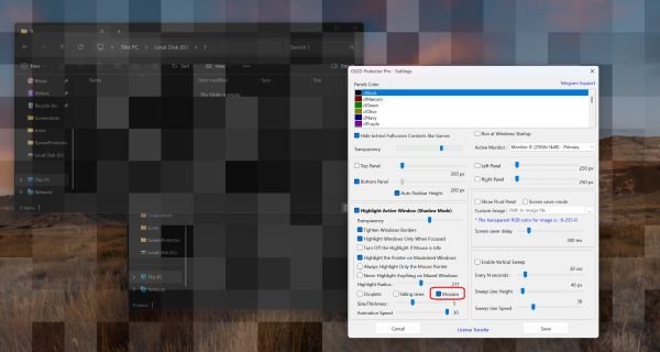 OLED Protector Pro App Interface Preview 3